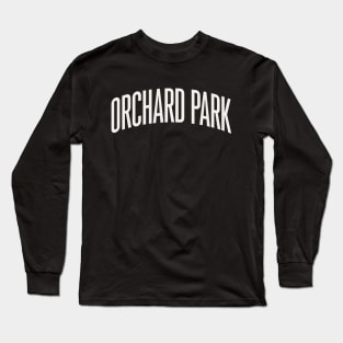 Orchard Park New York Text College University Type Buffalo NY Long Sleeve T-Shirt